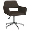 vidaXL Chaises pivotantes &agrave; manger lot de 6 marron fonc&eacute; tissu