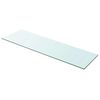 vidaXL Panneau pour &eacute;tag&egrave;re Verre transparent 100 x 30 cm