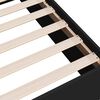 vidaXL Cadre de lit sans matelas noir 180x200 cm