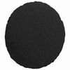 vidaXL Coussins de si&egrave;ge 2 pcs Noir &Oslash;40 x 13 cm tissu
