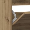 vidaXL Armoire à chaussures chêne fumé 80x21x87,5 cm bois ingénierie