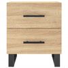 vidaXL Tables de chevet 2 pcs ch&ecirc;ne sonoma 40x35x47,5 cm