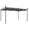 vidaXL Pergola avec toit r&eacute;tractable anthracite 395x292x230 cm