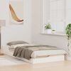 vidaXL Cadre de lit Blanc 80 x 200 cm Pin massif