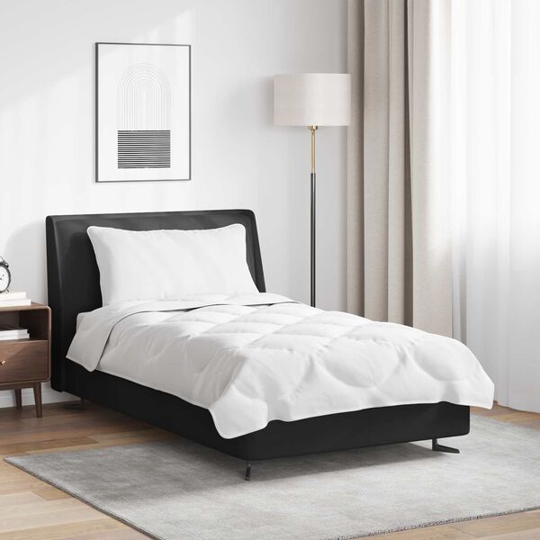 vidaXL Ensemble de Duvet avec oreiller 2 pcs Blanc Microfibre