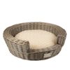 Duvoplus Lit avec coussin pour animaux de compagnie Provence Osier