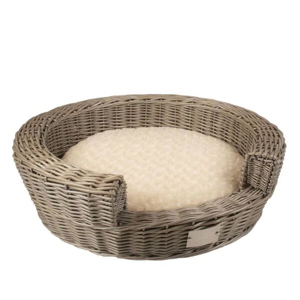 Duvoplus Lit avec coussin pour animaux de compagnie Provence Osier