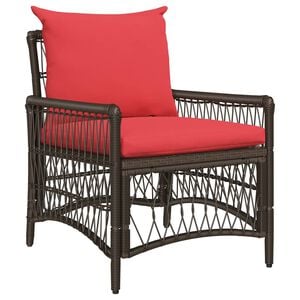 vidaXL Chaise de jardin Marron polyrotin