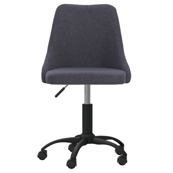 vidaXL Chaises pivotantes &agrave; manger lot de 4 gris fonc&eacute; tissu
