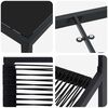 vidaXL Ensemble de salle &agrave; manger pour jardin 3 pcs Noir