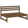 vidaXL Salon de jardin 2 pcs marron miel bois de pin massif