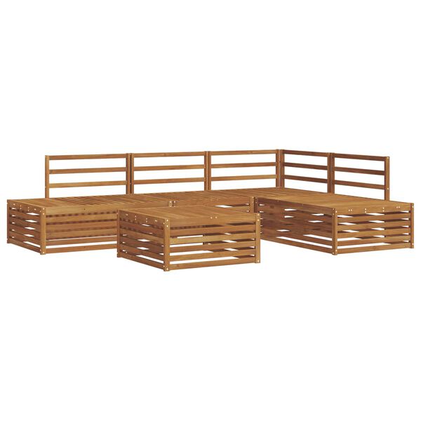 vidaXL Ensemble de canap&eacute;s d'ext&eacute;rieur 5 Pi&egrave;ce Naturel