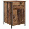 vidaXL Cabinet de chevet avec tiroir 2 pcs Bois ancien 40 x 42 x 60 cm
