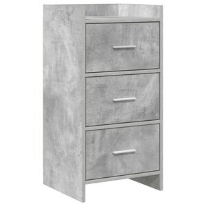 vidaXL Buffet Gris b&eacute;ton 40 x 36 x 80 cm Bois d'ing&eacute;nierie