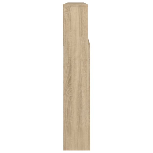 vidaXL Armoire de t&ecirc;te de lit Ch&ecirc;ne sonoma 220x19x103,5 cm