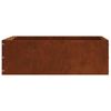 vidaXL Bordure de Pelouse 6 pcs Rouill&eacute; 40 x 40 x 13 cm
