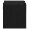 vidaXL Armoire murale ch&ecirc;ne noir 80x39x40 cm bois d'ing&eacute;nierie