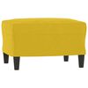 vidaXL Ensemble de canap&eacute;s 3 pcs avec coussins Jaune Velours