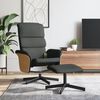 vidaXL Fauteuil de massage inclinable et repose-pieds gris fonc&eacute; tissu
