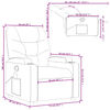 vidaXL Fauteuil inclinable de massage gris fonc&eacute; tissu
