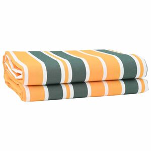 vidaXL Remplacement de store Vert et jaune 1000 x 160 cm
