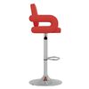 vidaXL Tabourets de bar lot de 2 rouge similicuir