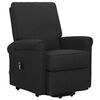 vidaXL Fauteuil Noir Tissu