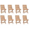 vidaXL Ensemble &agrave; manger de jardin 9 pcs Bois de teck massif