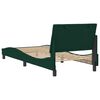 vidaXL Cadre de lit sans matelas Hanko vert fonc&eacute; 90x200 cm velours