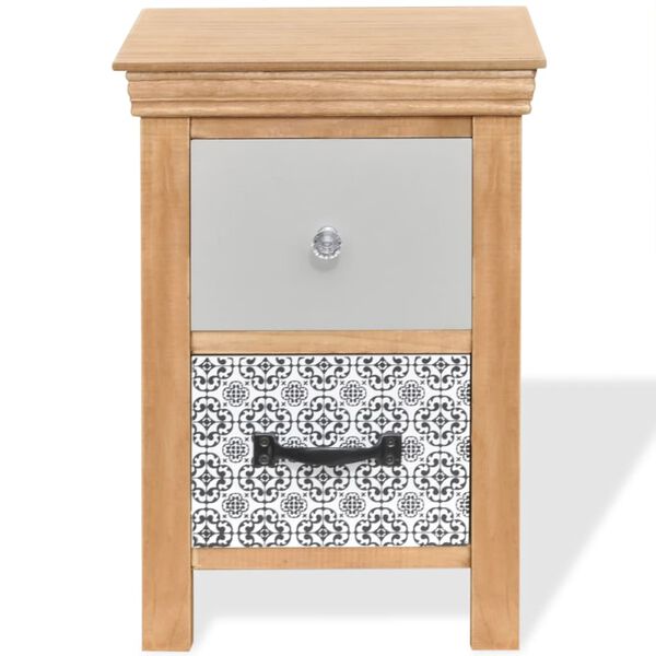 vidaXL Armoire &agrave; tiroir 34 x 34 x 46 cm Bois massif