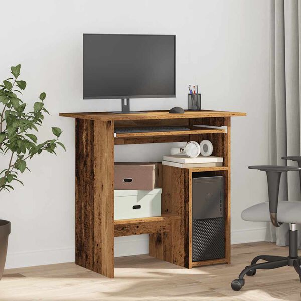 vidaXL Bureau vieux bois 80x45x74 cm bois d'ing&eacute;nierie