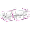 vidaXL Salon de jardin 8 pcs avec coussins sapin douglas solide