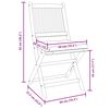 vidaXL Chaise pliante avec coussin 4 pcs Blanc 49 x 57.5 x 92cm