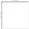 vidaXL Tapis de surface Carr&eacute; Beige 240 x 240 cm