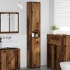 vidaXL Cabinet de salle de bain Bois Ancien 30,5 x 30 x 195 cm