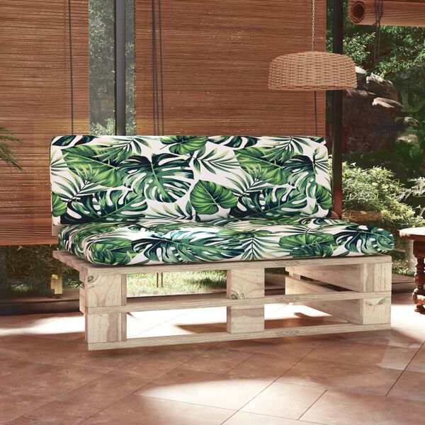 vidaXL Canap&eacute; central palette de jardin bois de pin impr&eacute;gn&eacute;