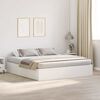 vidaXL Cadre de lit avec rangement avec stockage Blanc 200 x 200 cm