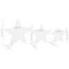 vidaXL &Eacute;toile de d&eacute;coration de No&euml;l 3pcs Blanc LED Ext&eacute;rieur Int&eacute;rieur