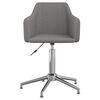 vidaXL Chaise pivotante de bureau Gris clair Tissu