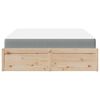 vidaXL Lit avec matelas 140x200 cm bois massif de pin