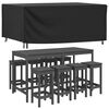 vidaXL Housse de salon de jardin noir 225x143x90 cm imperm&eacute;able 420D