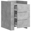 vidaXL Table de chevet gris b&eacute;ton 45x50x65 cm bois d'ing&eacute;nierie