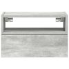 vidaXL Tables de chevet murales 2 pcs gris b&eacute;ton 45x26x28,5 cm
