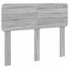 vidaXL Cadre de lit Gris Sonoma 120 x 190 cm Pin massif