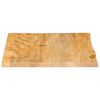 vidaXL Dessus de table à bord vivant 40x40x2,5 cm bois massif manguier
