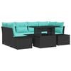 vidaXL Ensemble de canap&eacute; de jardin 7 pc 6-Nombre de places