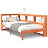 vidaXL Lit biblioth&egrave;que sans matelas cire marron 90x200 cm pin massif