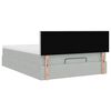 vidaXL Cadre de lit ottoman et matelas gris clair 140x190 velours