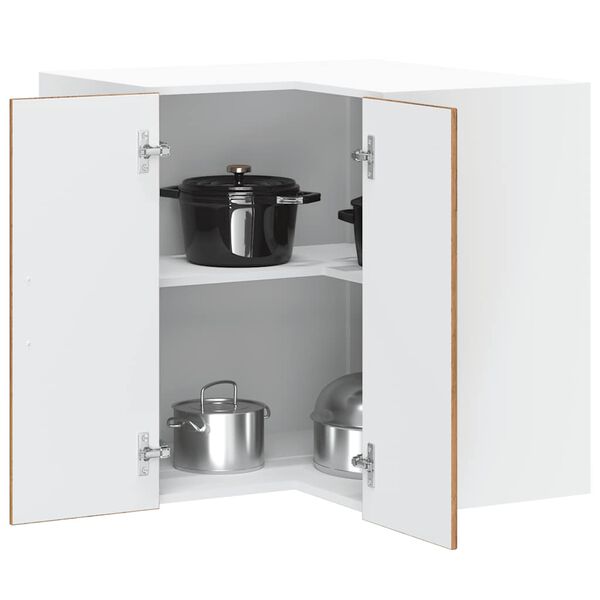 vidaXL Armoire d'angle murale de cuisine Porto vieux bois