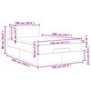 VidaXL Cadre de lit ottoman avec matelas blanc 120x200 cm similicuir